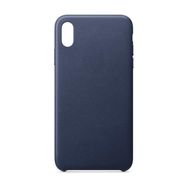ECO Leather case cover for iPhone 12 Pro Max navy blue, Hurtel
