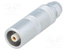 Connector: coaxial; 1S; plug; female; soldering; for cable; 12A LEMO