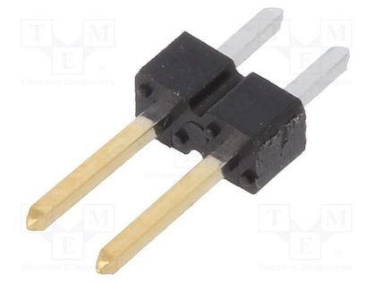 Pin header; pin strips; BERGSTIK II; male; PIN: 2; straight; 2.54mm Amphenol Communications Solutions 67996-200HLF/C