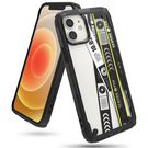 Ringke Fusion X Design durable PC Case with TPU Bumper for iPhone 12 mini black (Ticket band) (XDAP0018), Ringke
