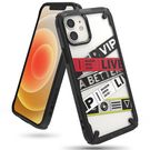 Ringke Fusion X Design durable PC Case with TPU Bumper for iPhone 12 mini black (Ticket band) (XDAP0019), Ringke