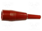 Insulator; 5kV; red; PVC; BU-27 MUELLER ELECTRIC