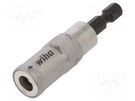 Holders for screwdriver bits; Socket: 1/4"; Overall len: 62mm WIHA