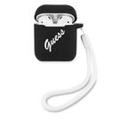Guess GUACA2LSVSBW AirPods cover black/white Silicone Vintage, Guess