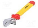 Wrench; insulated,adjustable; 250mm; Max jaw capacity: 30mm WIHA