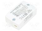 Power supply: switched-mode; LED; 20W; 2÷40VDC; 500mA; 198÷264VAC RECOM