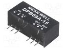 Converter: DC/DC; 9W; Uin: 9÷18V; Uout: 15VDC; Uout2: -15VDC; SIP8 MEAN WELL