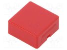 Button; AML series; 15x15mm; square; red; AML HONEYWELL
