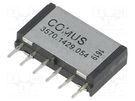 Relay: reed switch; DPST-NO; Ucoil: 5VDC; 1A; max.200VDC; 15W; THT COMUS