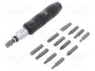 Kit: screwdriver bits; hex key,Phillips,slot; impact; 15pcs. BAHCO