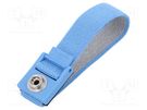 Wristband; ESD; Features: antialergic; blue; 1kΩ ANTISTAT