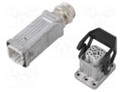 Connector: HDC; male + female; 230V; 10A; PIN: 5; Layout: 4+PE; M20 PHOENIX CONTACT