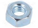 Nut; hexagonal; 1/4"; steel; Plating: zinc; H: 5.8mm; 11.1mm; BN 140 BOSSARD
