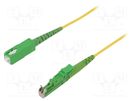 Fiber patch cord; E2/APC,SC/APC; 3m; Optical fiber: 9/125um; Gold FIBRAIN