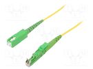 Fiber patch cord; E2/APC,SC/APC; 4m; Optical fiber: 9/125um; Gold FIBRAIN
