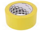 Tape: marking; yellow; L: 33m; W: 50mm; self-adhesive 3M