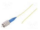 Optic fiber pigtail; FC/UPC; 2m; Optical fiber: 900um; yellow FIBRAIN