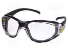 Safety spectacles; Lens: transparent; Classes: 1 DELTA PLUS