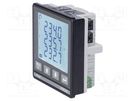 Meter: power quality analyser; for DIN rail mounting; LCD; 6A ALGODUE
