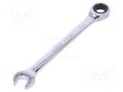 Wrench; combination spanner,with ratchet; 12mm YATO