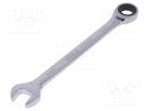 Wrench; combination spanner,with ratchet; 14mm YATO