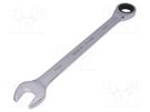 Wrench; combination spanner,with ratchet; 30mm YATO