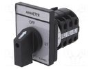 Switch: ammeter cam switch; Stabl.pos: 4; 16A; OFF-L1-L2-L3; Pos: 4 LUMEL