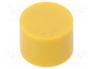 Button; push-in; none; 7mm; -25÷70°C; round; yellow OMRON Electronic Components