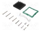 Heatsink: extruded; grilled; black; L: 40mm; W: 40mm; H: 9.5mm Advanced Thermal Solutions