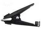 Kelvin crocodile clip; 100A; Grip capac: max.51mm; black MUELLER ELECTRIC