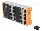 Switch Ethernet; managed; Number of ports: 16; 18÷30VDC; RJ45 LAPP