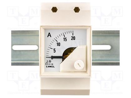 Ammeter; analogue; for DIN rail mounting; I AC: 0÷200A; True RMS LUMEL EB16N-E41800000A0