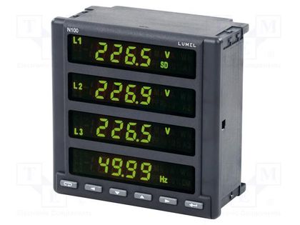 Power network meter; on panel; digital,mounting; N100; 57.7V LUMEL N100-12000M0