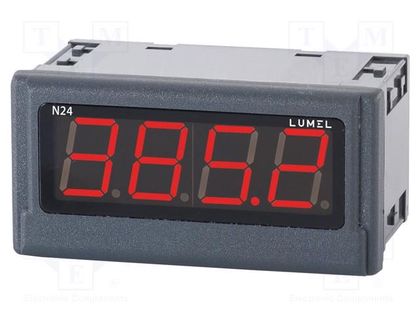 Meter: temperature; digital,mounting; 4-digit LED; Char: 20mm LUMEL N24T-140000M0