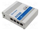 Router; Number of ports: 4; 9÷50VDC; Ethernet,USB; RJ45; IP30; RUTX TELTONIKA