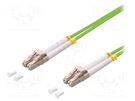 Fiber patch cord; OM5; LC/UPC,both sides; 5m; LSZH; green LOGILINK