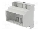 Enclosure: for DIN rail mounting; Y: 89mm; X: 89mm; Z: 65mm; ABS KRADEX