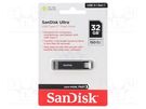 Pendrive; USB 3.1; 32GB; R: 150MB/s; USB C; ULTRA USB SANDISK