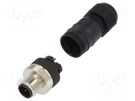 Plug; M12; PIN: 4; male; A code-DeviceNet / CANopen; for cable LUTRONIC