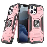 Wozinsky Ring Armor Case Kickstand Tough Rugged Cover for iPhone 13 mini rose, Wozinsky