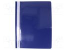 Document wallet; A4; navy blue; PVC BIURFOL