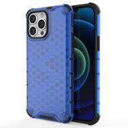 Honeycomb Case armor cover with TPU Bumper for iPhone 13 Pro Max blue, Hurtel