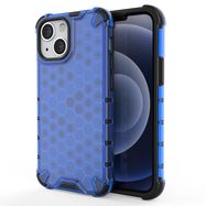 Honeycomb Case armor cover with TPU Bumper for iPhone 13 mini blue, Hurtel