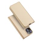 Dux Ducis Skin Pro Bookcase type case for iPhone 13 golden, Dux Ducis