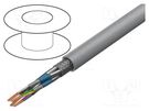Wire; LiYCY-CY; 4x2x0.5mm2; PVC; grey; 500V; flame retardant HELUKABEL