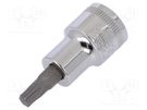 Socket; socket spanner,Torx®; TX30; 3/8"; 47mm; tool steel BAHCO