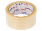 Packing tapes; L: 60m; Width: 48mm; synthetic rubber EUROTAPE