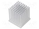 Heatsink: extruded; grilled; natural; L: 30mm; W: 30mm; H: 33mm ALUTRONIC