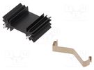 Heatsink: extruded; H; TO202,TO218,TO220,TOP3; black; L: 25.4mm ALUTRONIC