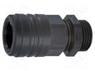 Straight terminal connector; Thread: PG,outside; polyamide; IP68 HUMMEL